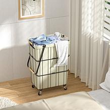 Oceanstar Rolling Laundry Basket