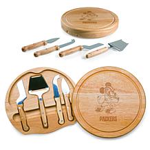 Officially Licensed Cheese Cutting Board Set- Mickey Green Bay Packers