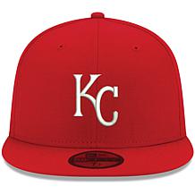 Officially Licensed Fanatics MLB Men's Red Royals Logo Fitted Hat