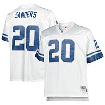 Detroit Lions Men's NFL Pro Line by Fanatics Barry Sanders Blue Hall of  Fame Hashmark Retired Player Name & Number V-Neck Top