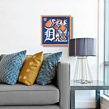 Officially Licensed MLB 3D Logo Series 12 x 12 Wall Art-Detroit Tigers