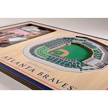 Officially Licensed MLB 3D StadiumViews Frame - Atlanta Braves
