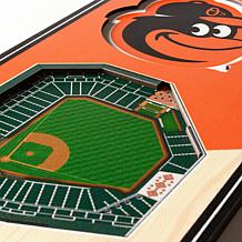 Officially Licensed MLB 6" x 19" 3D Stadium Banner - Baltimore Orioles