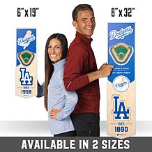 Officially Licensed MLB 6 x 19" 3D Stadium Banner- Los Angeles Dodg...