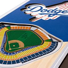Officially Licensed MLB 6 x 19" 3D Stadium Banner- Los Angeles Dodg...