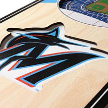 Officially Licensed MLB 6" x 19" 3D Stadium Banner - Miami Marlins