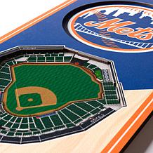 Officially Licensed MLB 6" x 19" 3D Stadium Banner - New York Mets