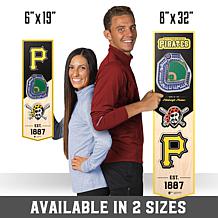 Officially Licensed MLB 6" x 19" 3D Stadium Banner- Pittsburgh Pirates