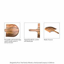 Officially Licensed MLB Acacia Pizza Serving Paddle - Miami Marlins