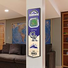 Officially Licensed MLB Colorado Rockies 3D Stadium Banner