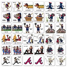 Officially Licensed MLB Licensed Memory Match Game - Atlanta Braves