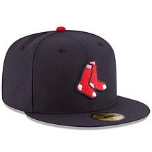 Officially Licensed MLB Men's New Era Collection Fitted Hat - Red Sox 