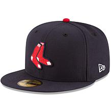 Officially Licensed MLB Men's New Era Collection Fitted Hat - Red Sox 