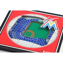 Officially Licensed MLB Miami Marlins 3-D StadiumViews 2-Pack Coasters