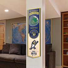 Officially Licensed MLB Milwaukee Brewers 3D Stadium Banner