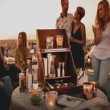 Officially Licensed MLB Minnesota Twins Acacia Tabletop Bar Set