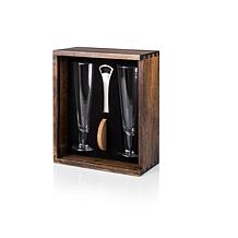 Officially Licensed MLB Pilsner Beer Glass Gift Set - Boston Red Sox