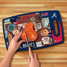 Officially Licensed MLB Retro Series Cutting Board - Atlanta Braves