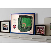 Officially Licensed MLB StadiumView 3D Wall Art - Chicago Cubs
