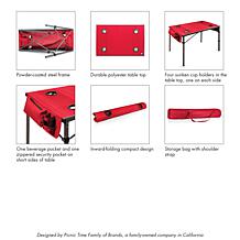 Officially Licensed MLB Travel Portable Folding Table-  LA Dodgers