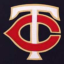 Officially Licensed MLB Twins Ladies Jacket w/ Fleece & Nylon Sides