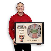 Officially Licensed NCAA 25-Layer 3-D Wall Art - Texas Tech Raiders