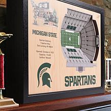 Officially Licensed NCAA 25-Layer Stadium 3D Wall Art - Michigan State