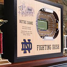 Officially Licensed NCAA 25-Layer StadiumView 3D Wall Art - Notre Dame