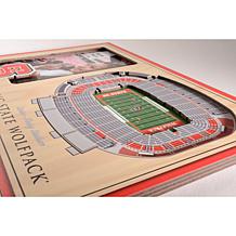 Officially Licensed NCAA 3-D Stadium Views Picture Frame -  Wolfpack 