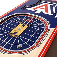 Officially Licensed NCAA 6 x 19" 3-D Stadium Banner - Arizona Wildcats