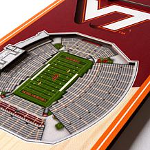 Officially Licensed NCAA 6" x 19" 3D Stadium Banner - Hokies