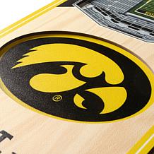 Officially Licensed NCAA 6" x 19" 3D Stadium Banner - Iowa Hawkeyes