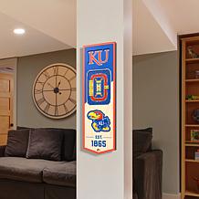 Officially Licensed NCAA 6" x 19" 3D Stadium Banner - Kansas Jayhawks