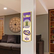 Officially Licensed NCAA 6" x 19" 3D Stadium Banner - LSU Tigers