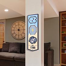 Officially Licensed NCAA 6" x 19" 3D Stadium Banner - NC Tar Heels