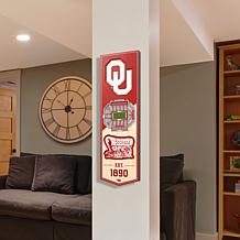 Officially Licensed NCAA 6" x 19" 3D Stadium Banner - Oklahoma Sooners