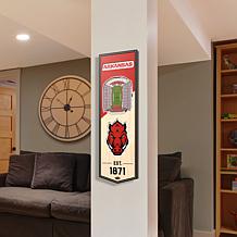 Officially Licensed NCAA 6" x 19" 3D Stadium Banner - Razorbacks
