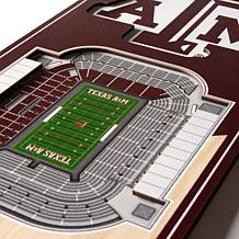 Officially Licensed NCAA 6" x 19" 3D Stadium Banner - Texas A&M Aggies