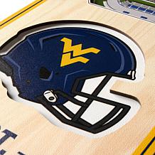 Officially Licensed NCAA 6" x 19" 3D Stadium Banner - West Virginia FB