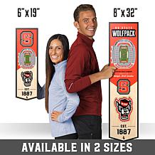 Officially Licensed NCAA 6" x 19" 3D Stadium Banner - Wolfpack