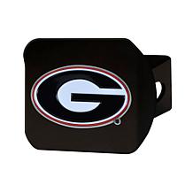 Officially Licensed NCAA Georgia Bulldogs Black Metal Hitch Cover