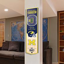 Officially Licensed NCAA Michigan Wolverines 3D Stadium Banner