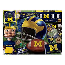 Officially Licensed NCAA Michigan Wolverines Retro 500-Piece Puzzle
