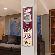 Officially Licensed NCAA Texas A&M Aggies 3D Stadium Banner
