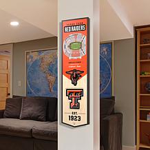Officially Licensed NCAA Texas Tech Red Raiders 3D Stadium Banner