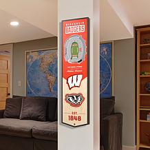 Officially Licensed NCAA Wisconsin Badgers 3D Stadium Banner