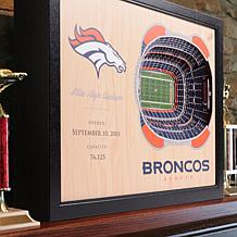 Officially Licensed NFL 25-Layer StadiumViews 3D Wall Art - Broncos 