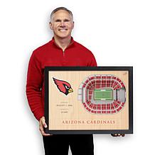 Officially Licensed NFL 25-Layer StadiumViews 3D Wall Art - Cardinals