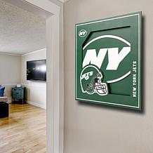 Officially Licensed NFL 3D Logo Series Wall Art - 12" x 12" - Jets
