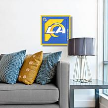 Officially Licensed NFL 3D Logo Series Wall Art - 12" x 12" - Rams
